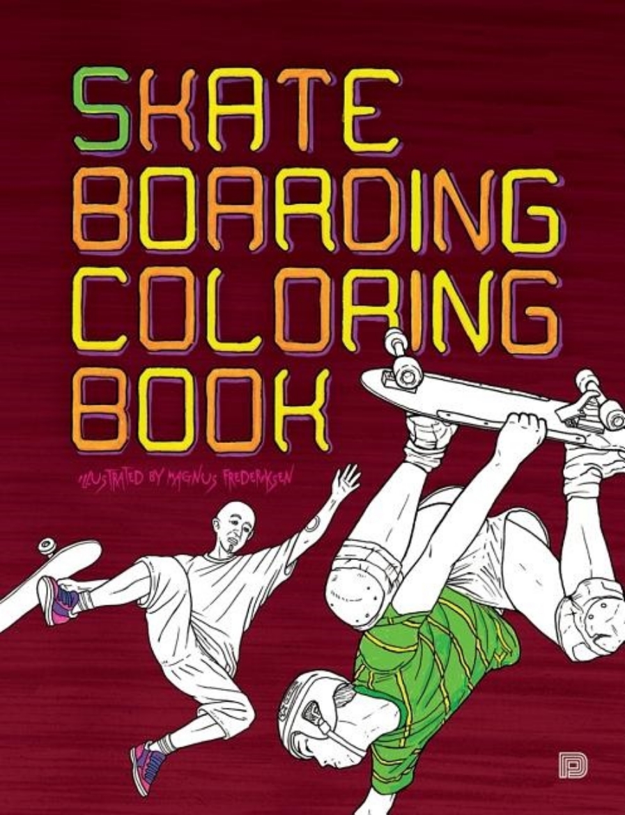 Picture of Skateboarding coloring book