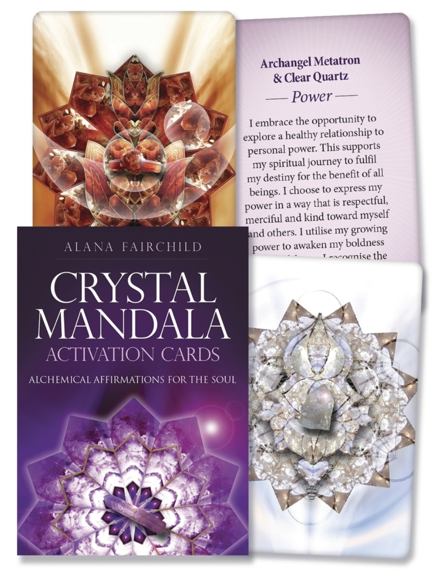 Picture of Crystal Mandala Activation Cards: Alchemical Affirmations For The Soul